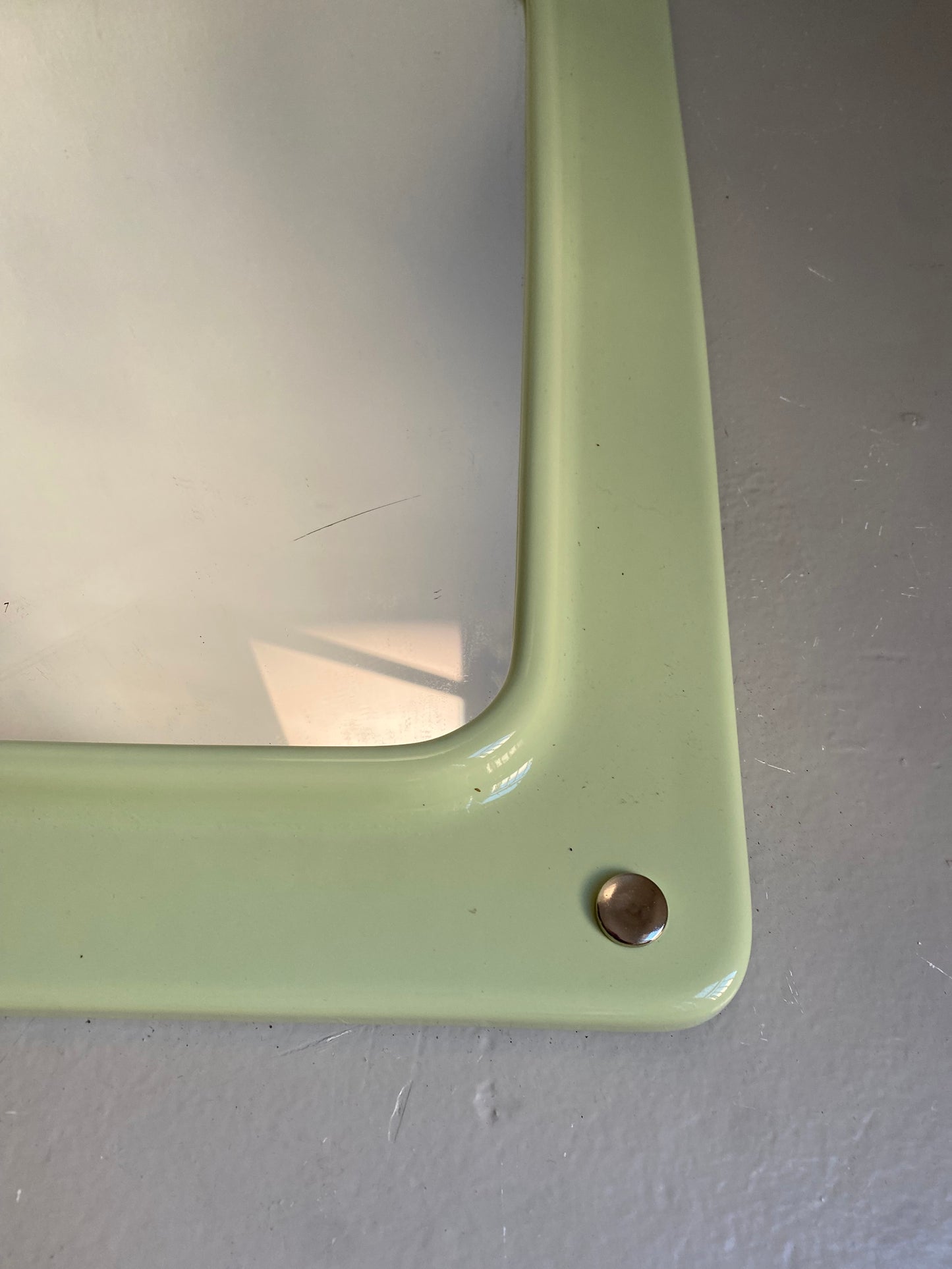 Moss green Ceramic mirror