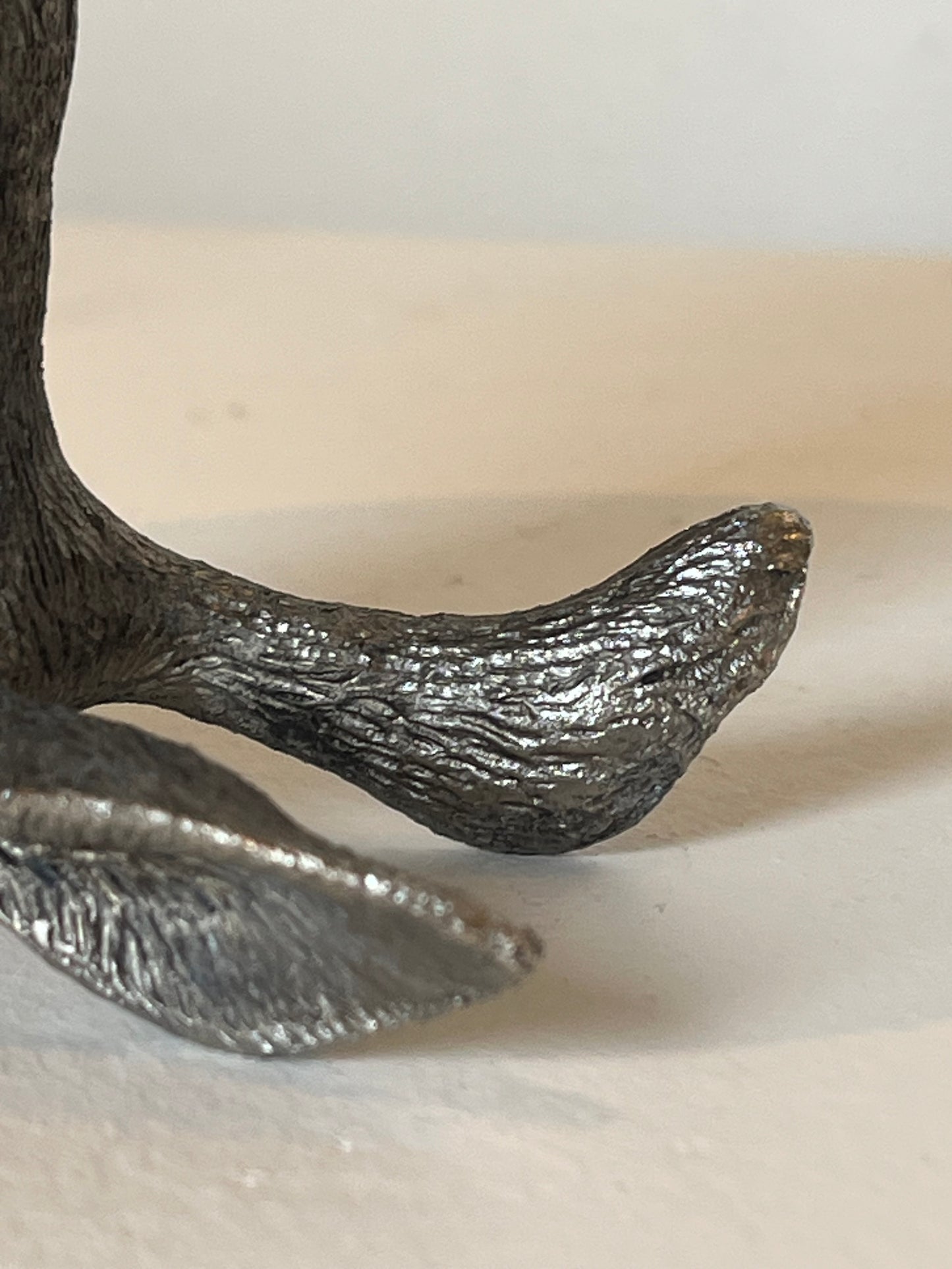 Silver-plated stirrup cup. Rabbit.