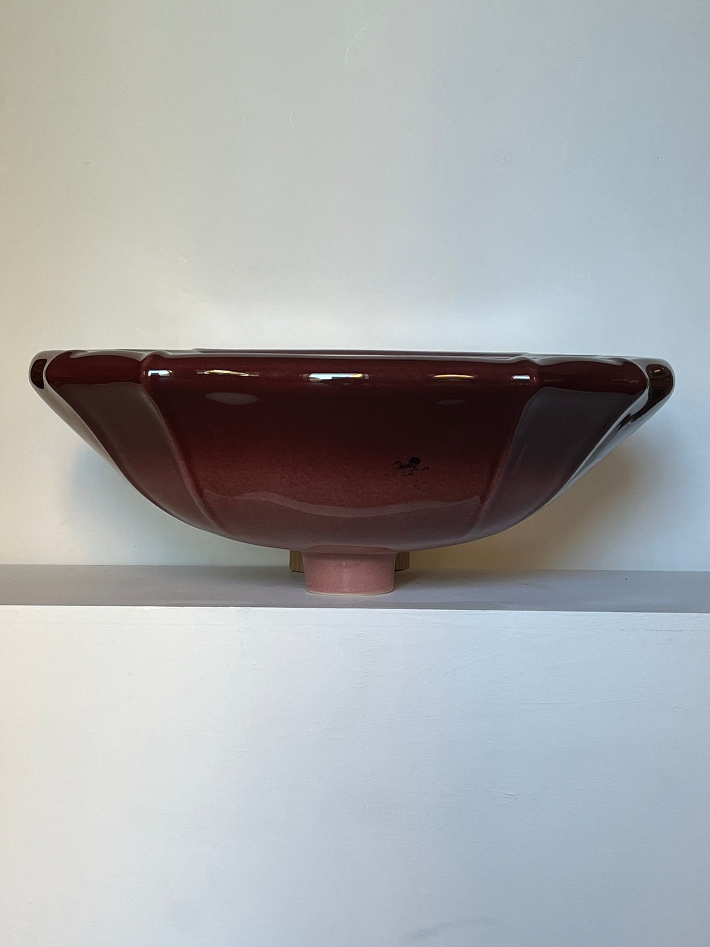 Dark red Porcelain sink
