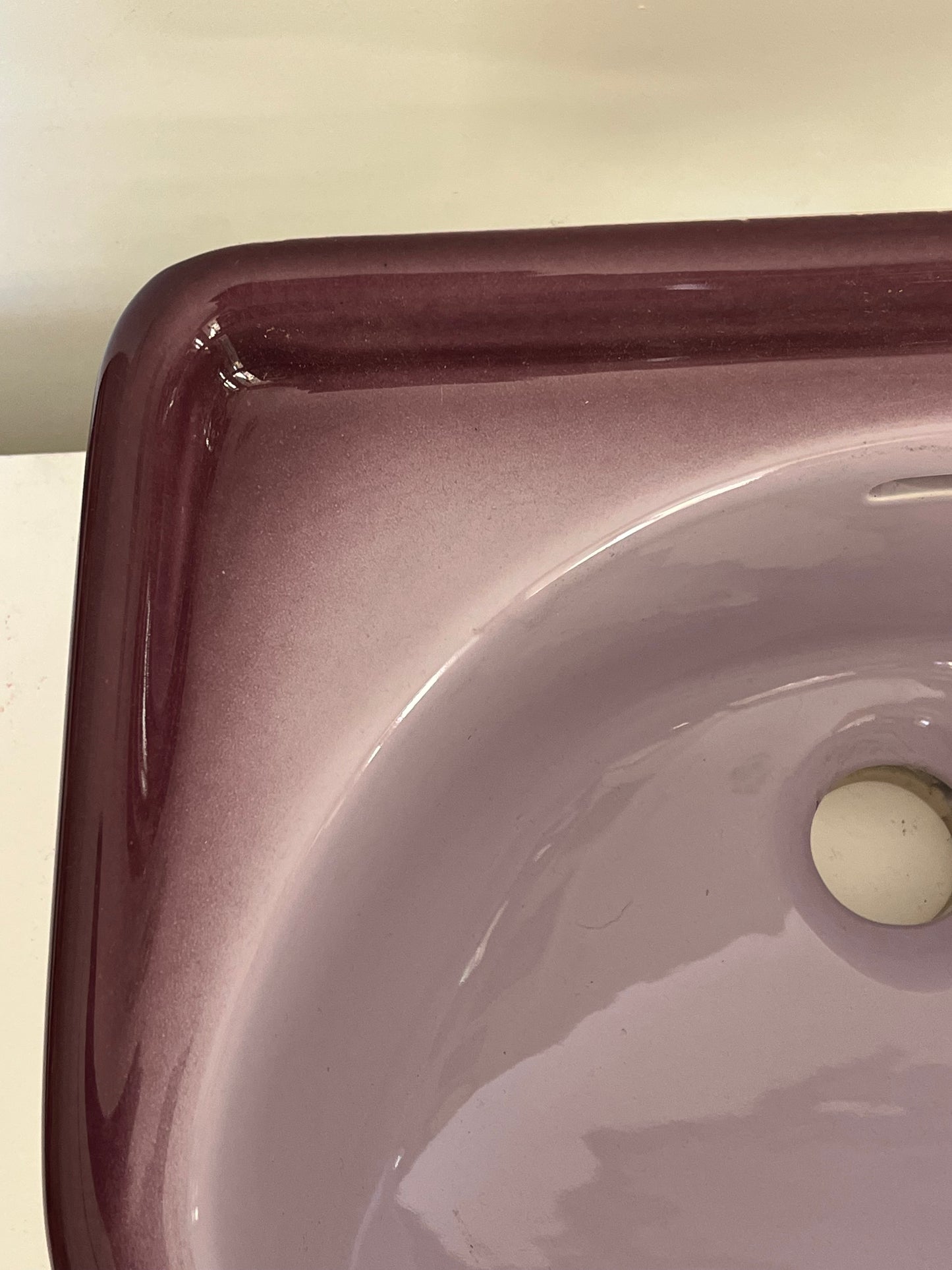 Purple Porcelain sink