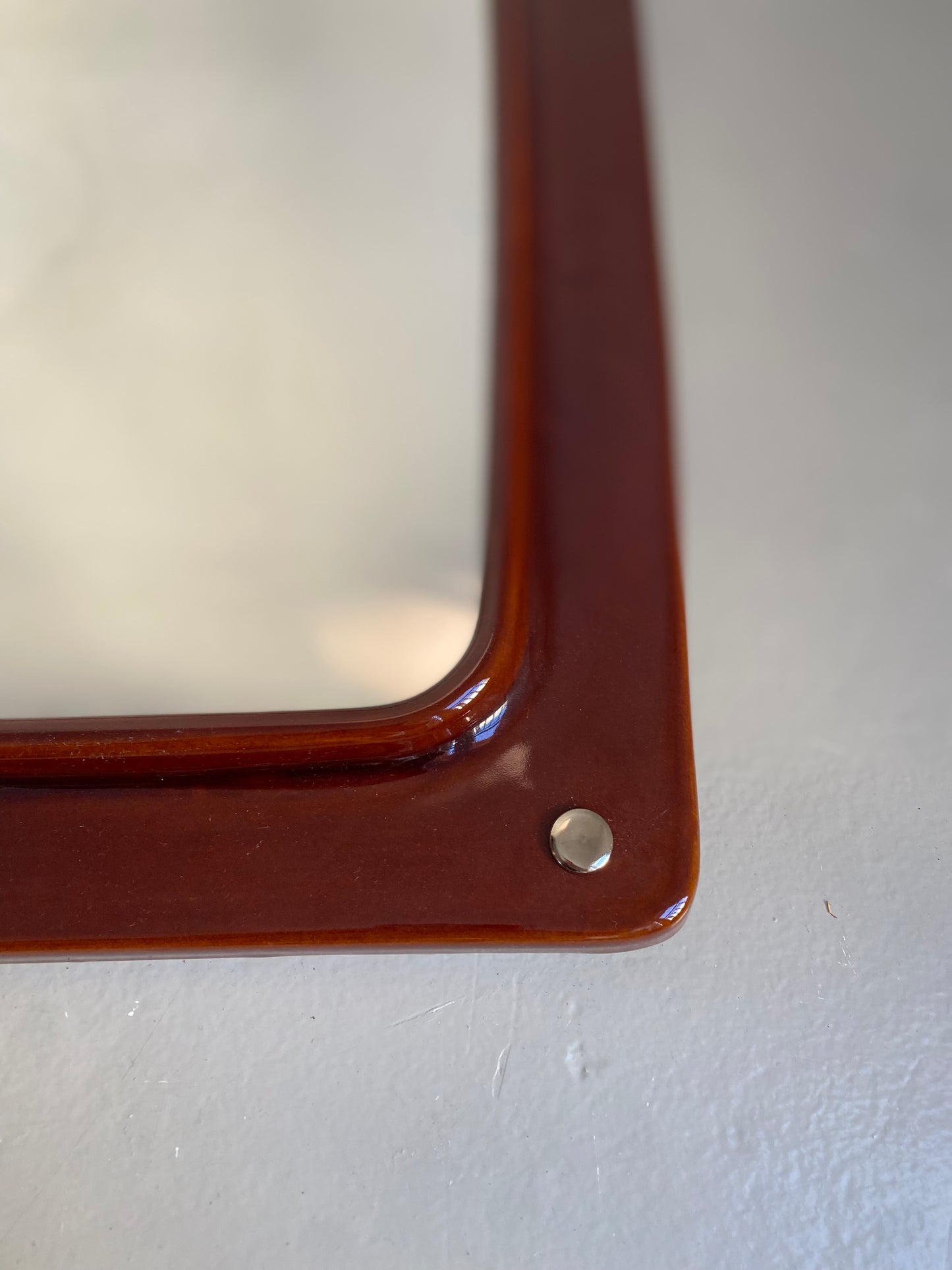 Brown Ceramic mirror
