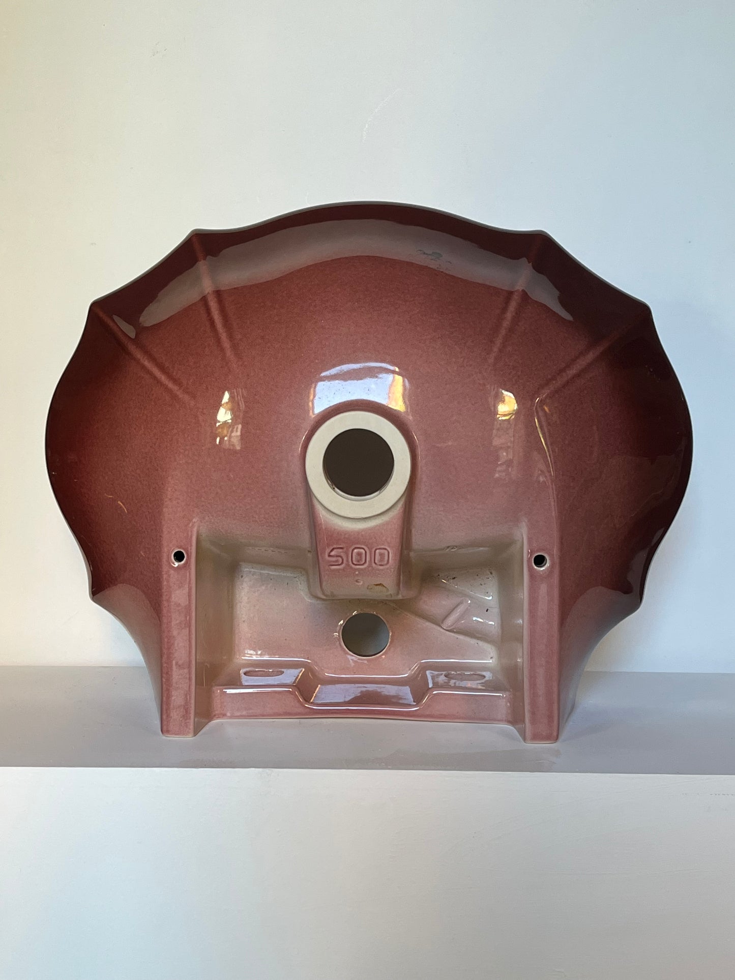 Dark red Porcelain sink