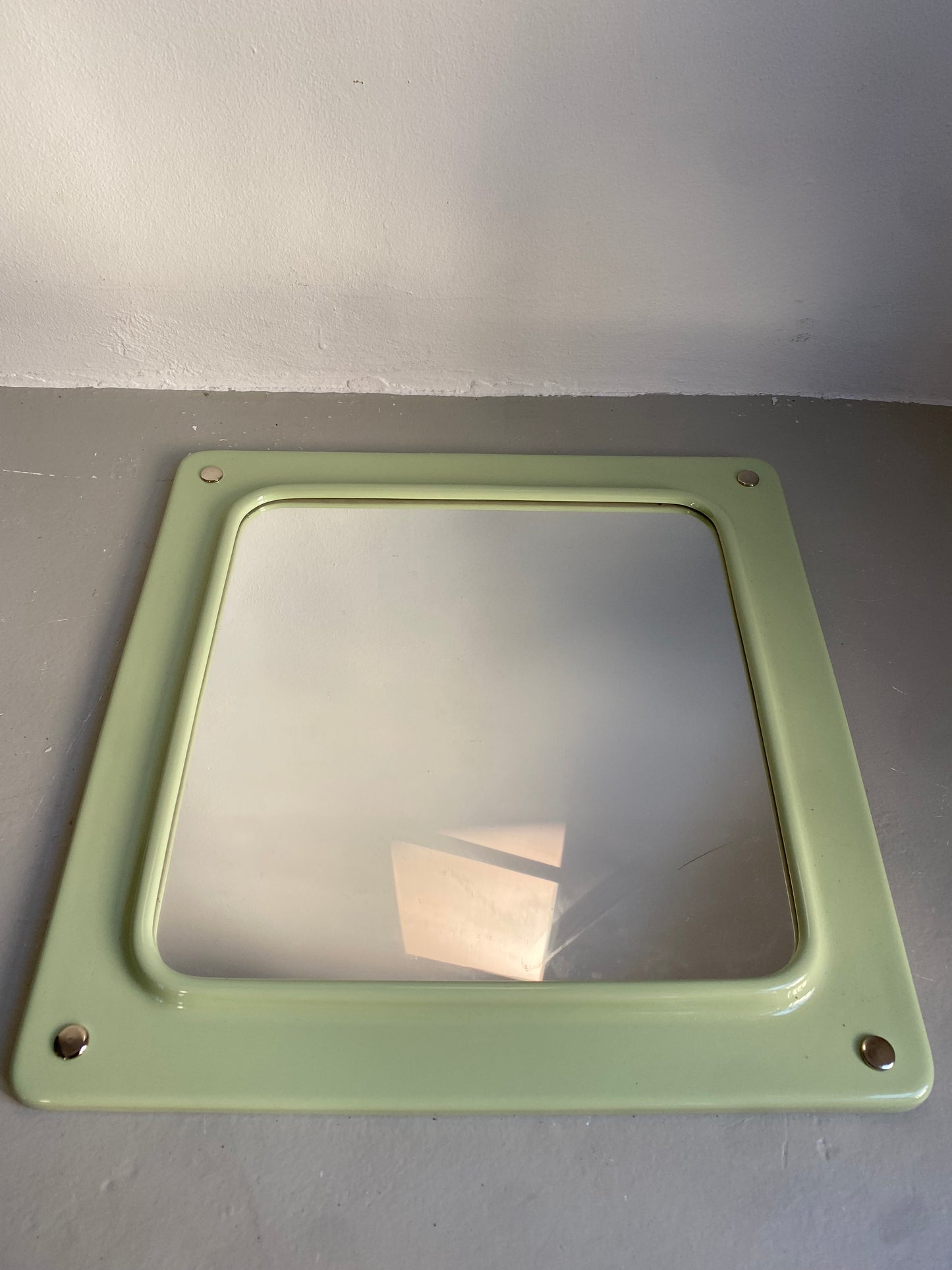 Moss green Ceramic mirror