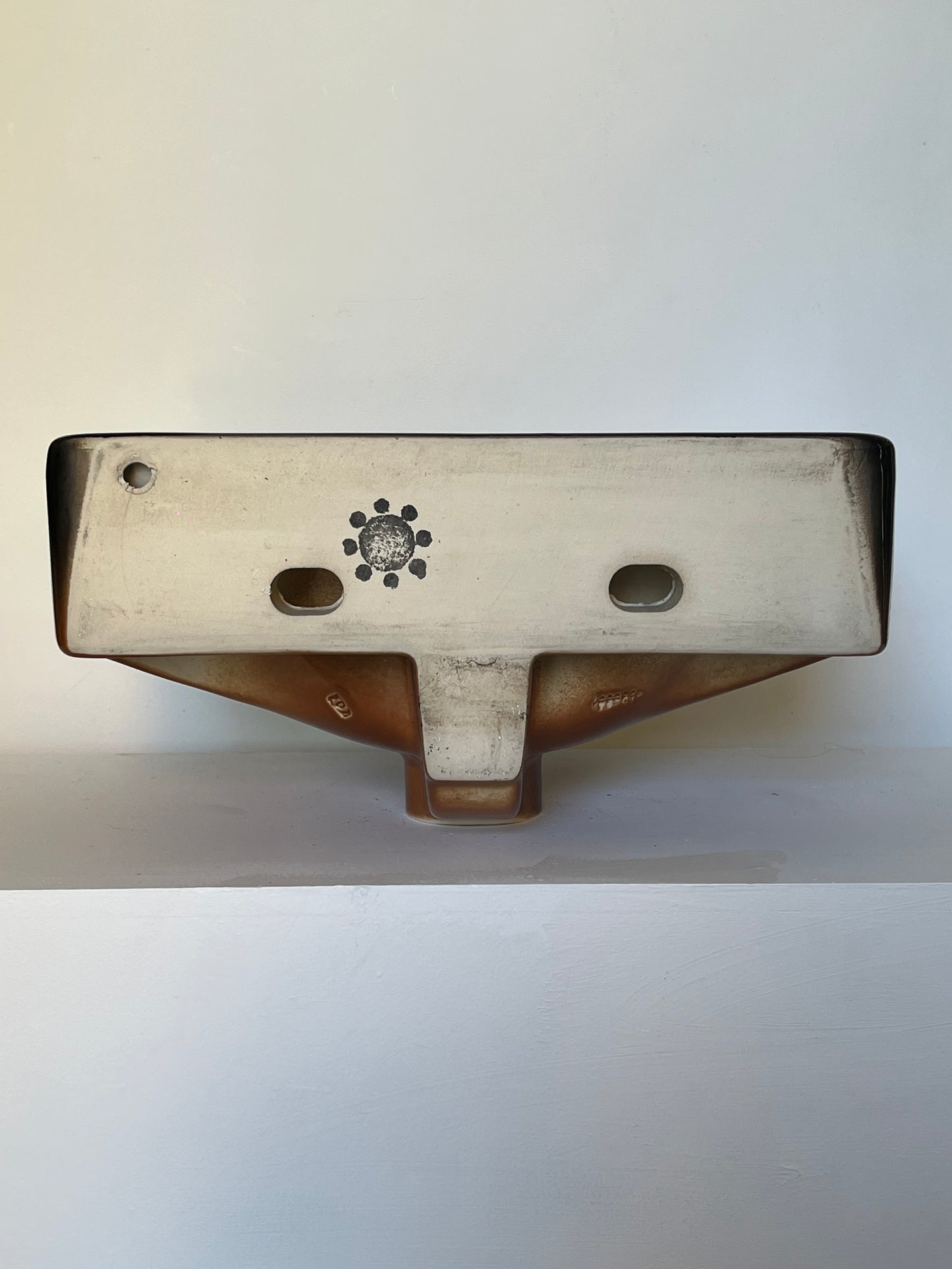 Brown Porcelain sink