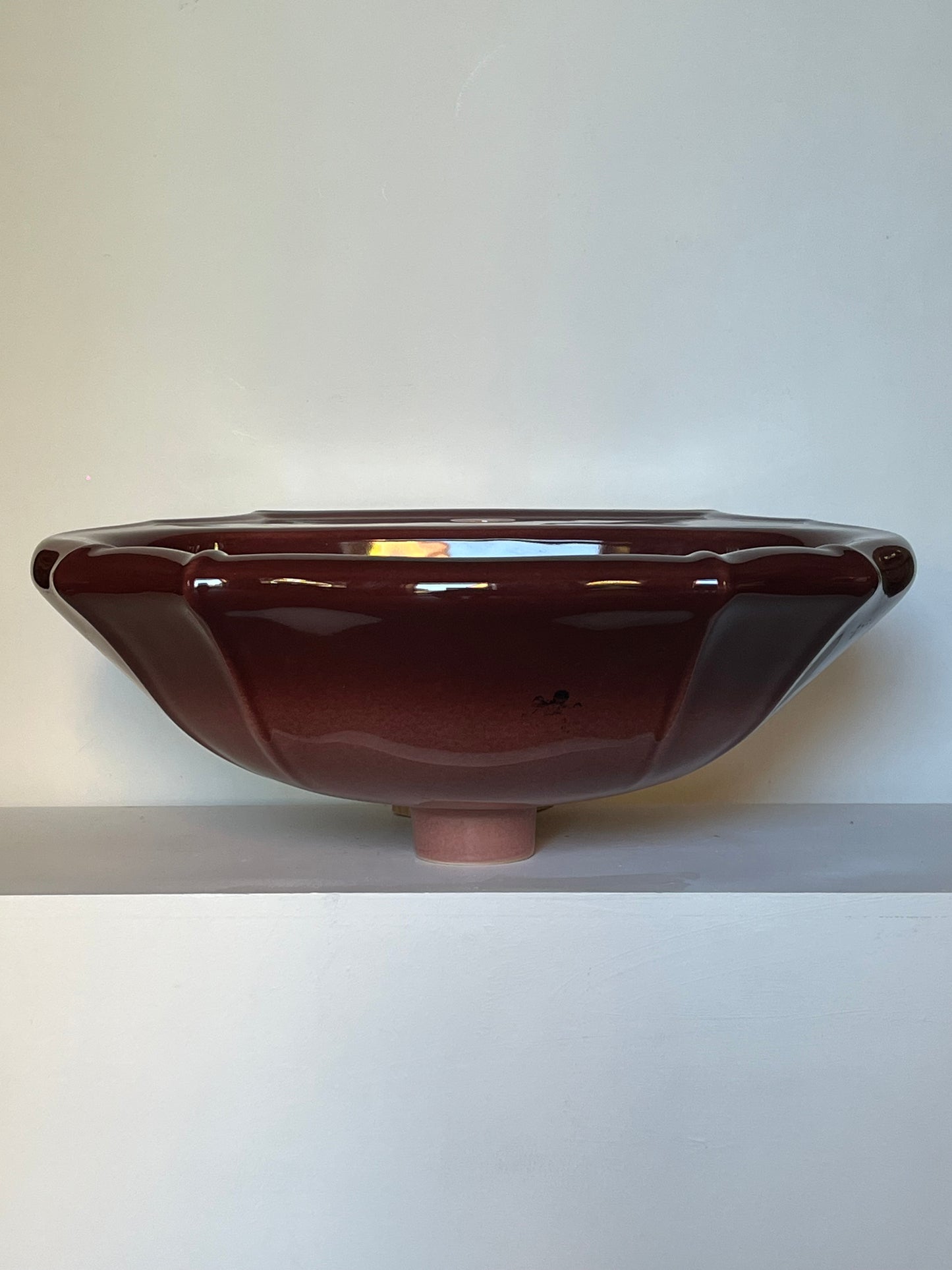 Dark red Porcelain sink