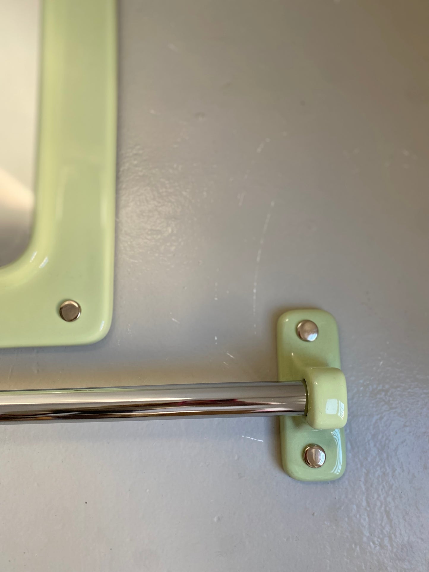 Moss green Ceramic mirror