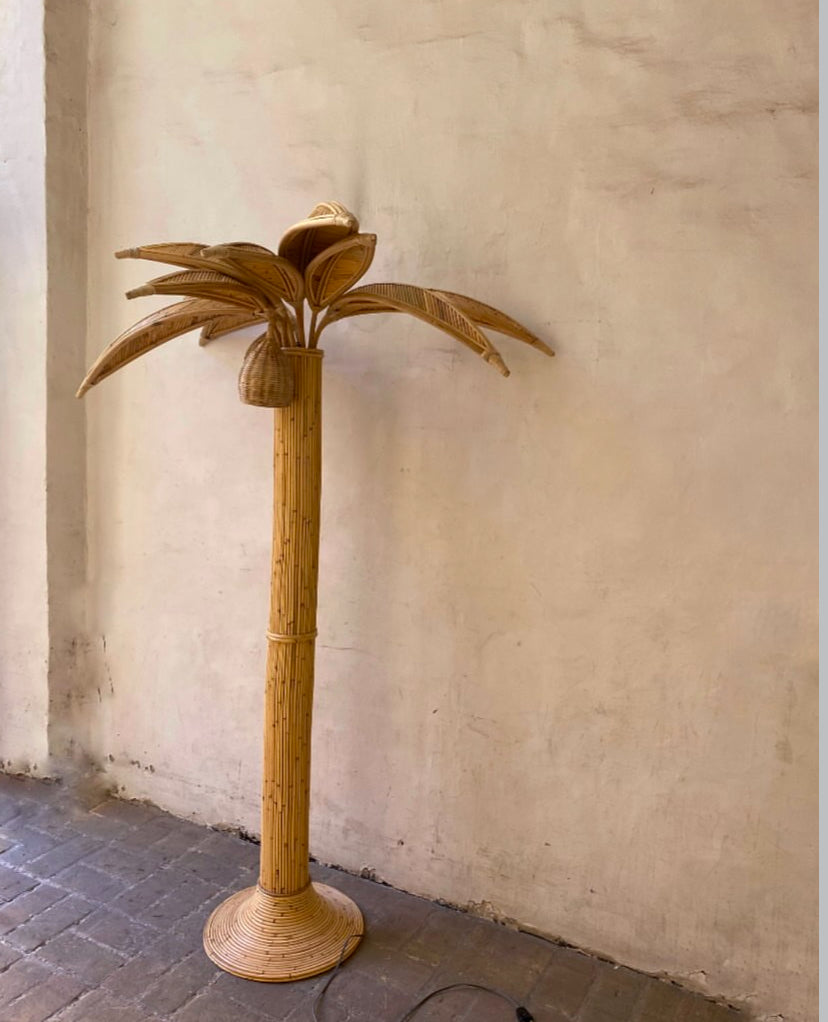 Palm floor lamp