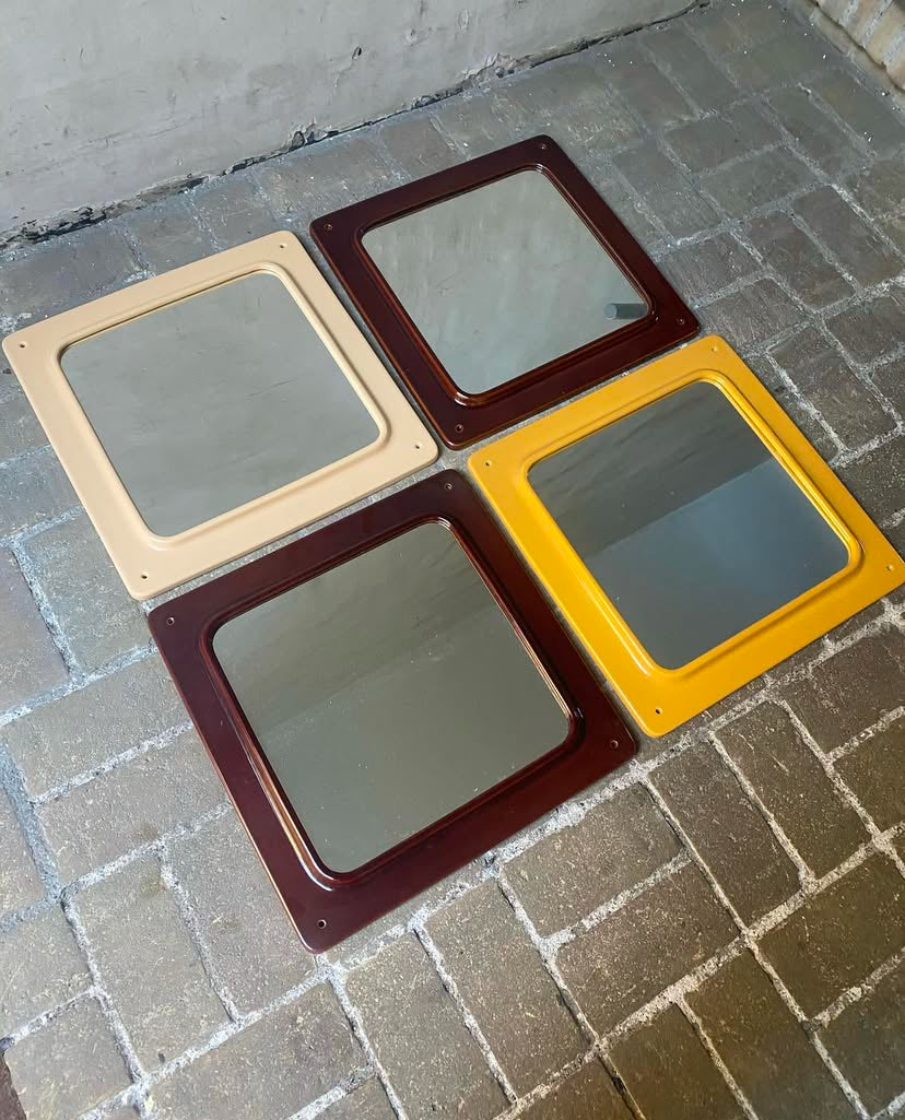Moss green Ceramic mirror