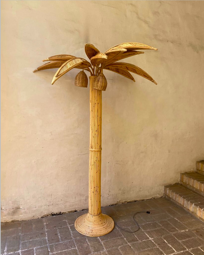 Palm floor lamp