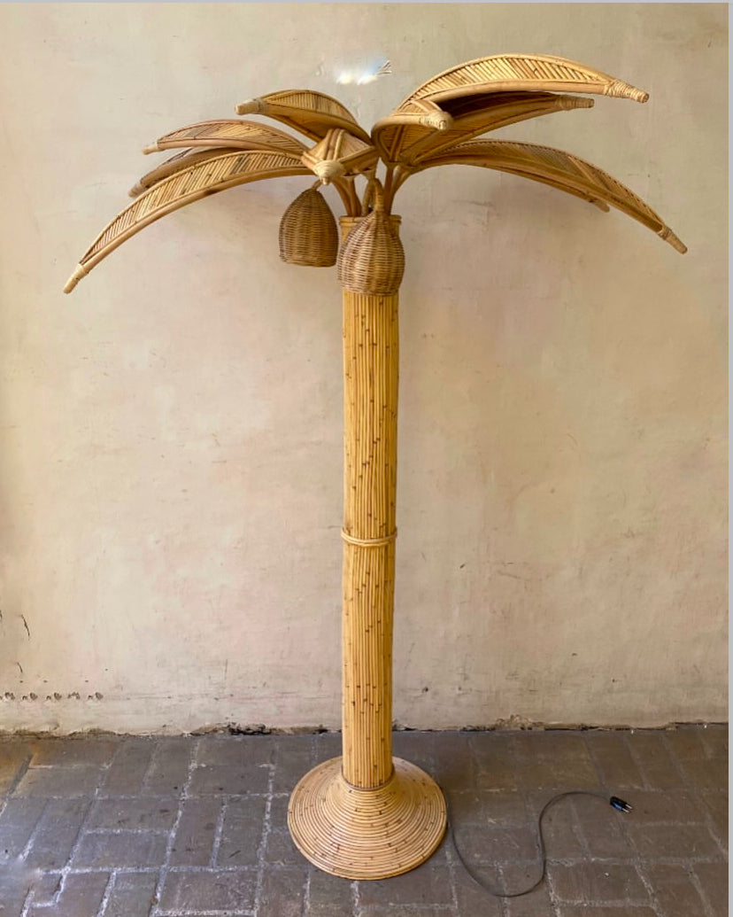Palm floor lamp
