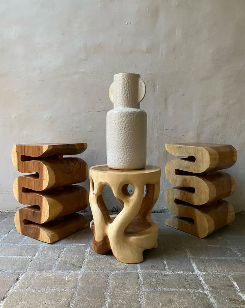 Zigzag stool