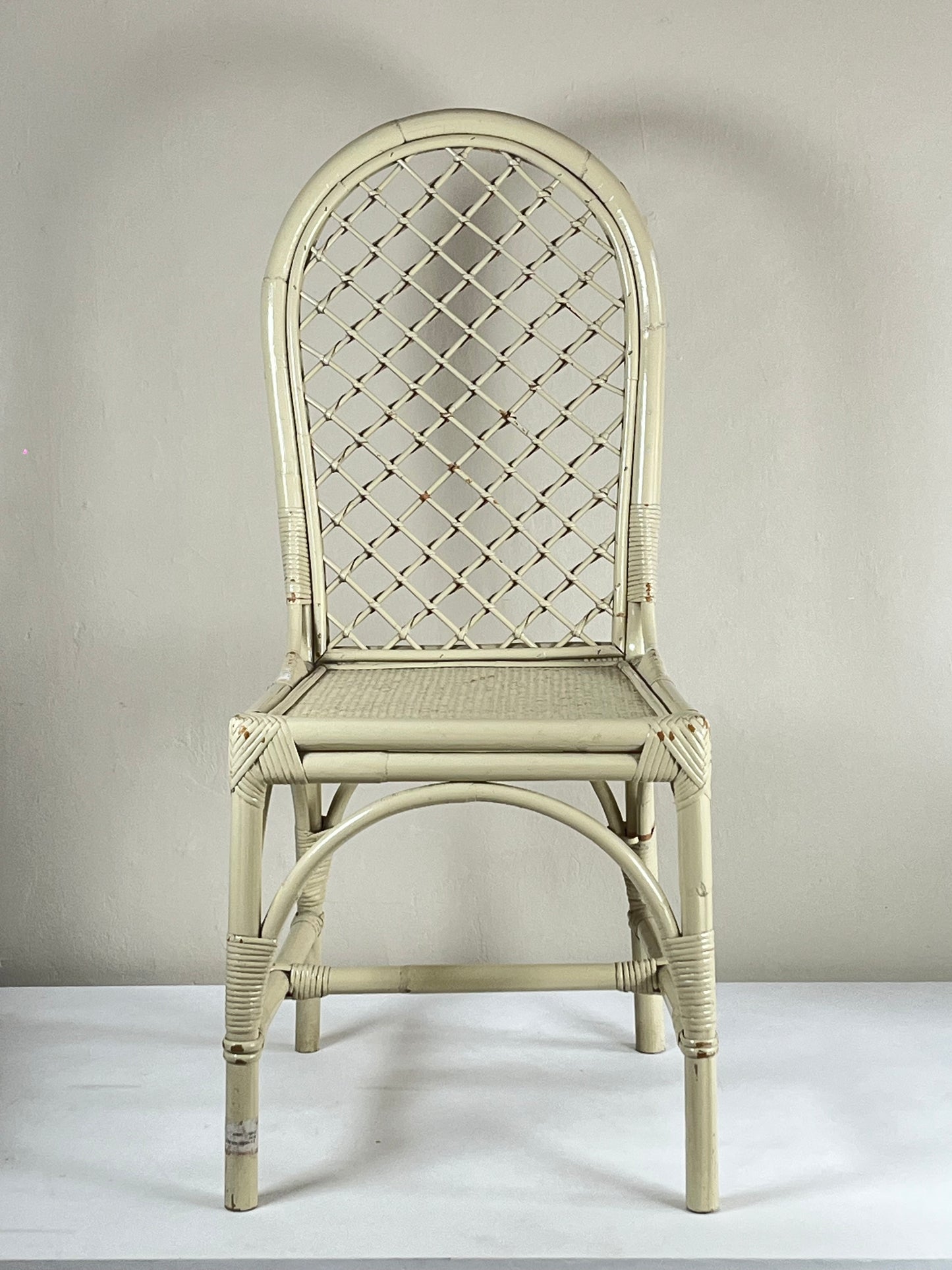Wicker chair.