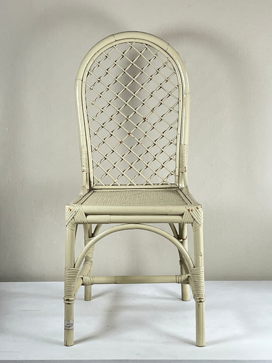 Wicker chair.