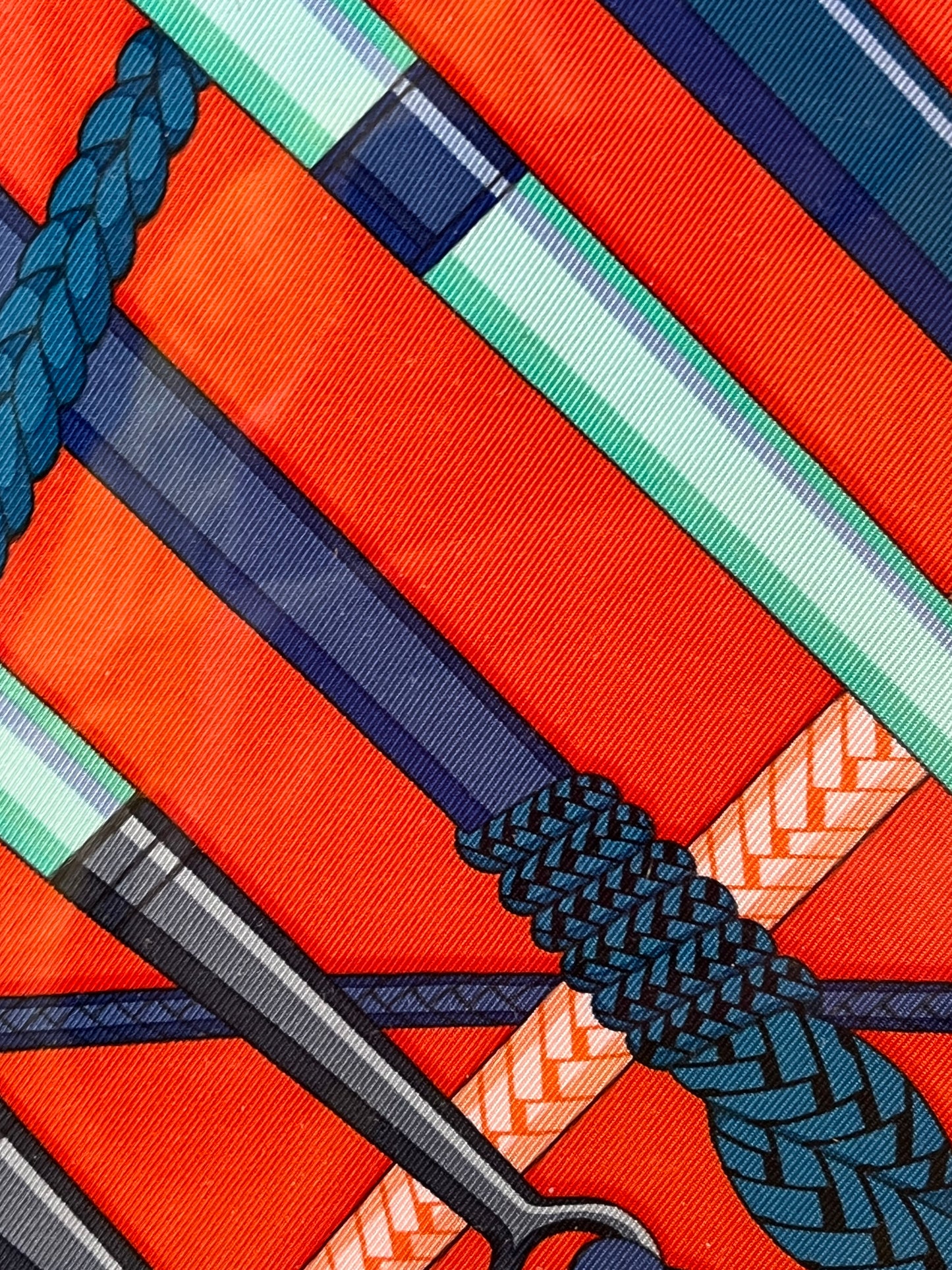 Hermes Silk Scarf.