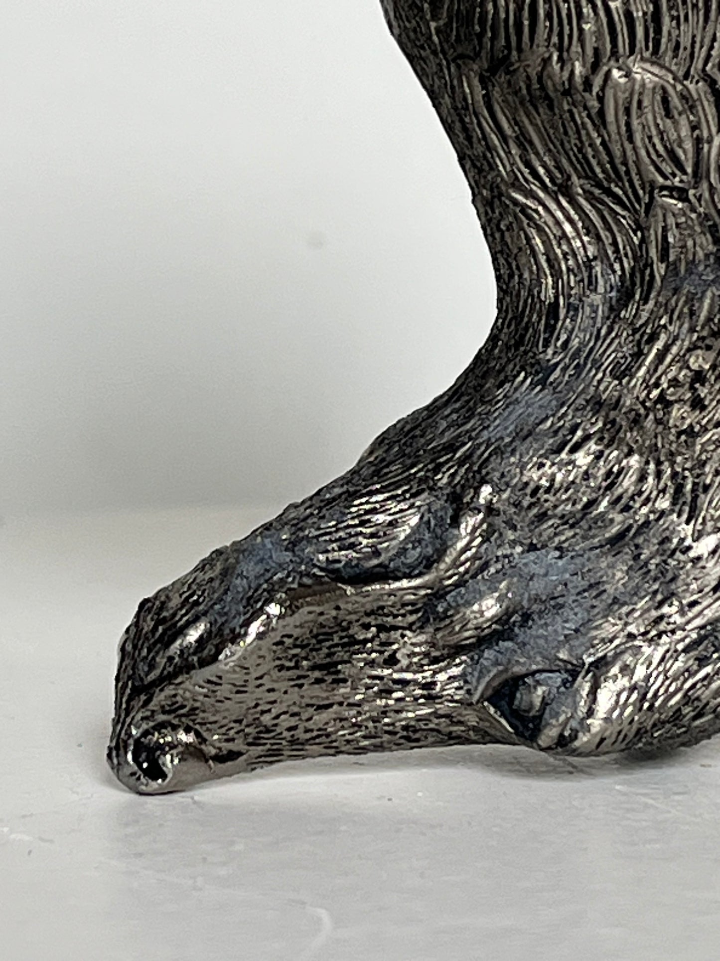 Silver-plated stirrup cup. Dog.