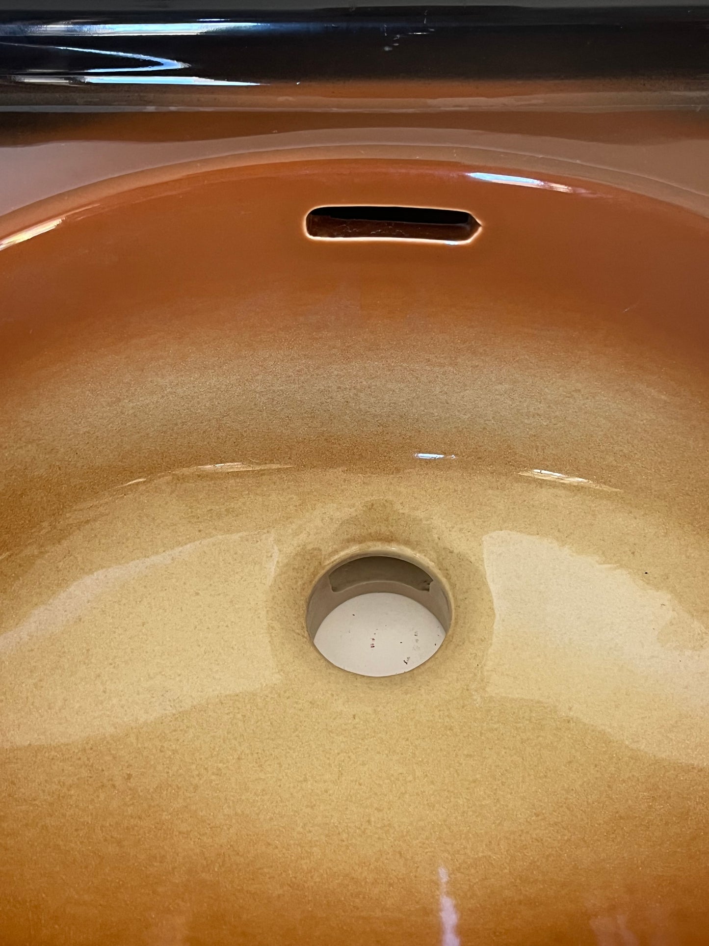 Brown Porcelain sink