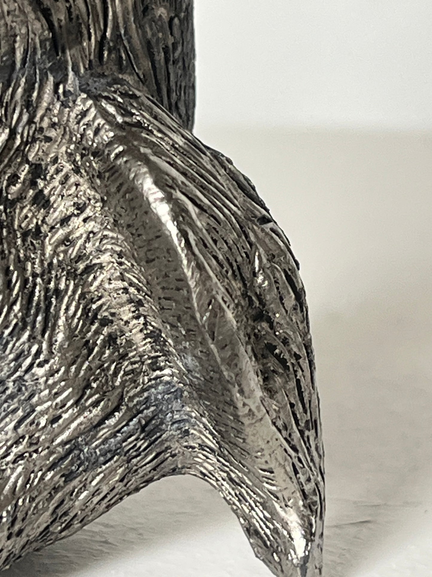 Silver-plated stirrup cup. Dog.