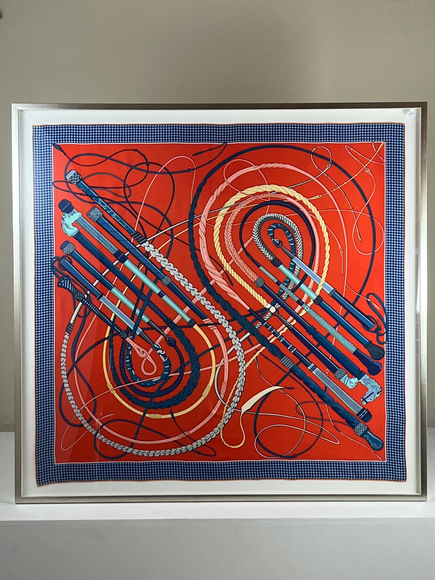 Hermes Silk Scarf.