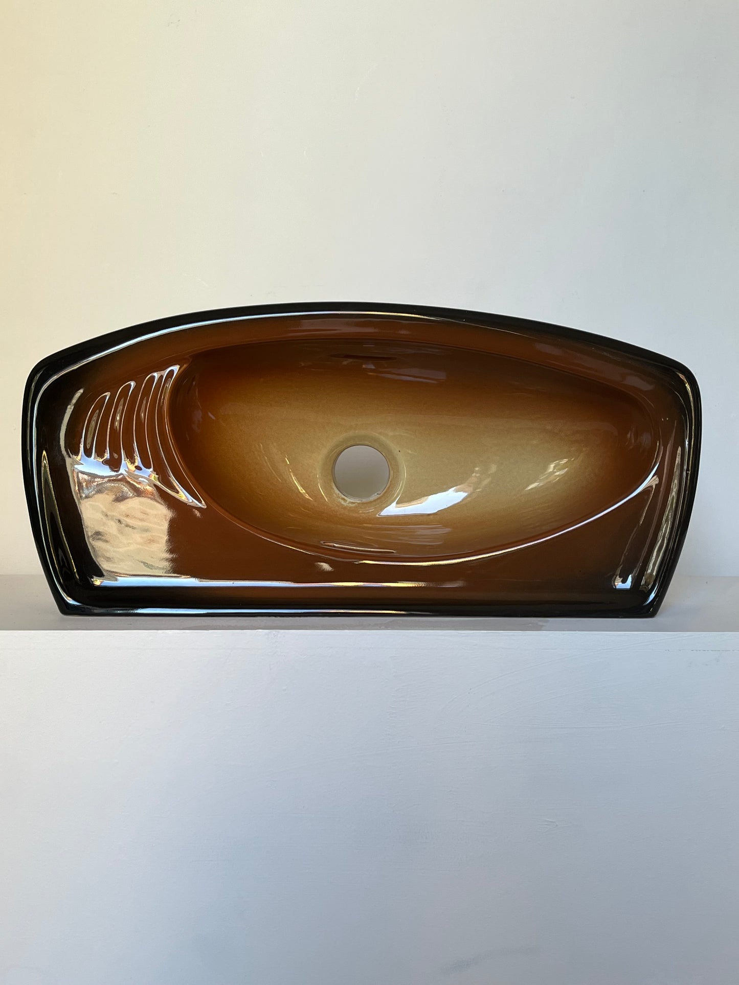 Slim Brown Porcelain sink