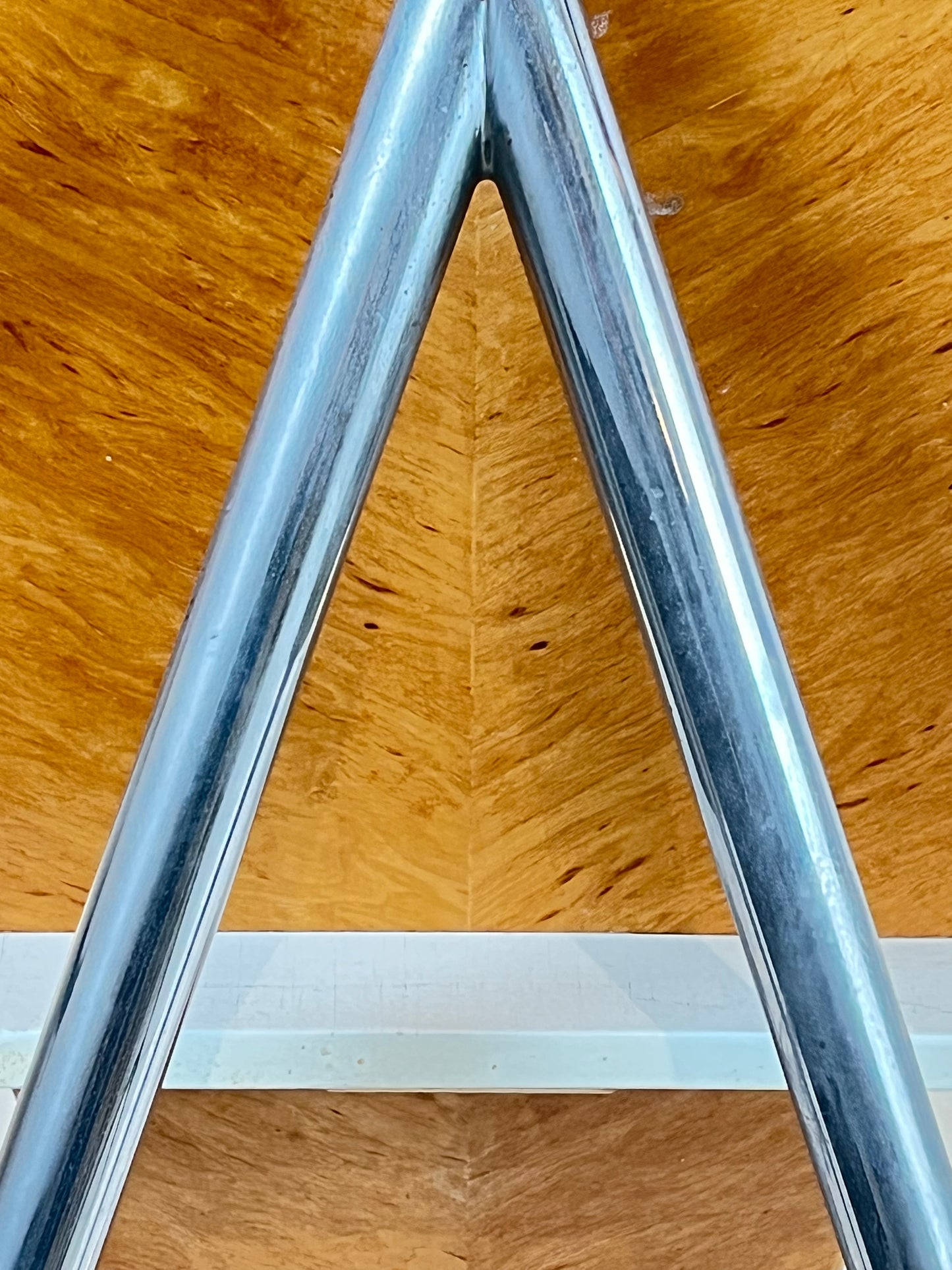 Chair. Wood and steel.