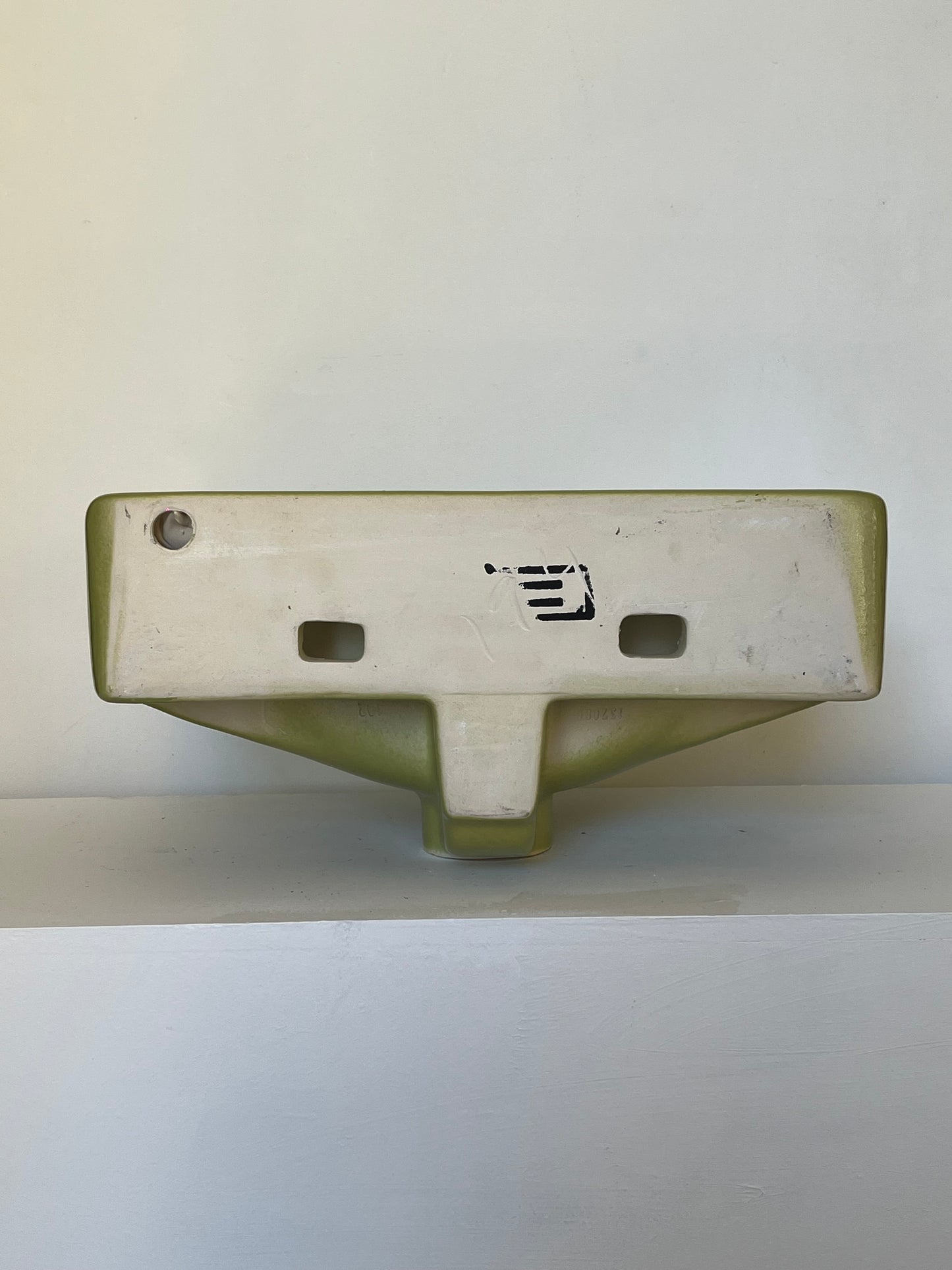 Green Porcelain sink