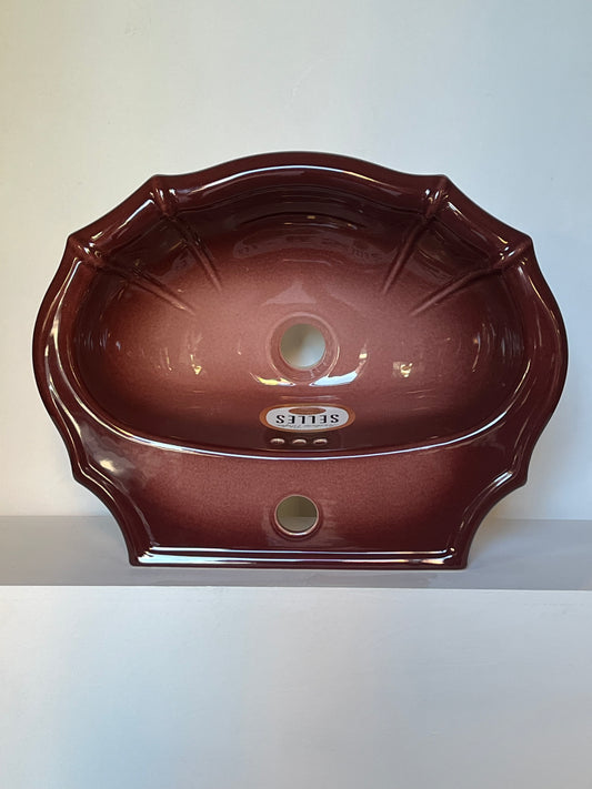 Dark red Porcelain sink