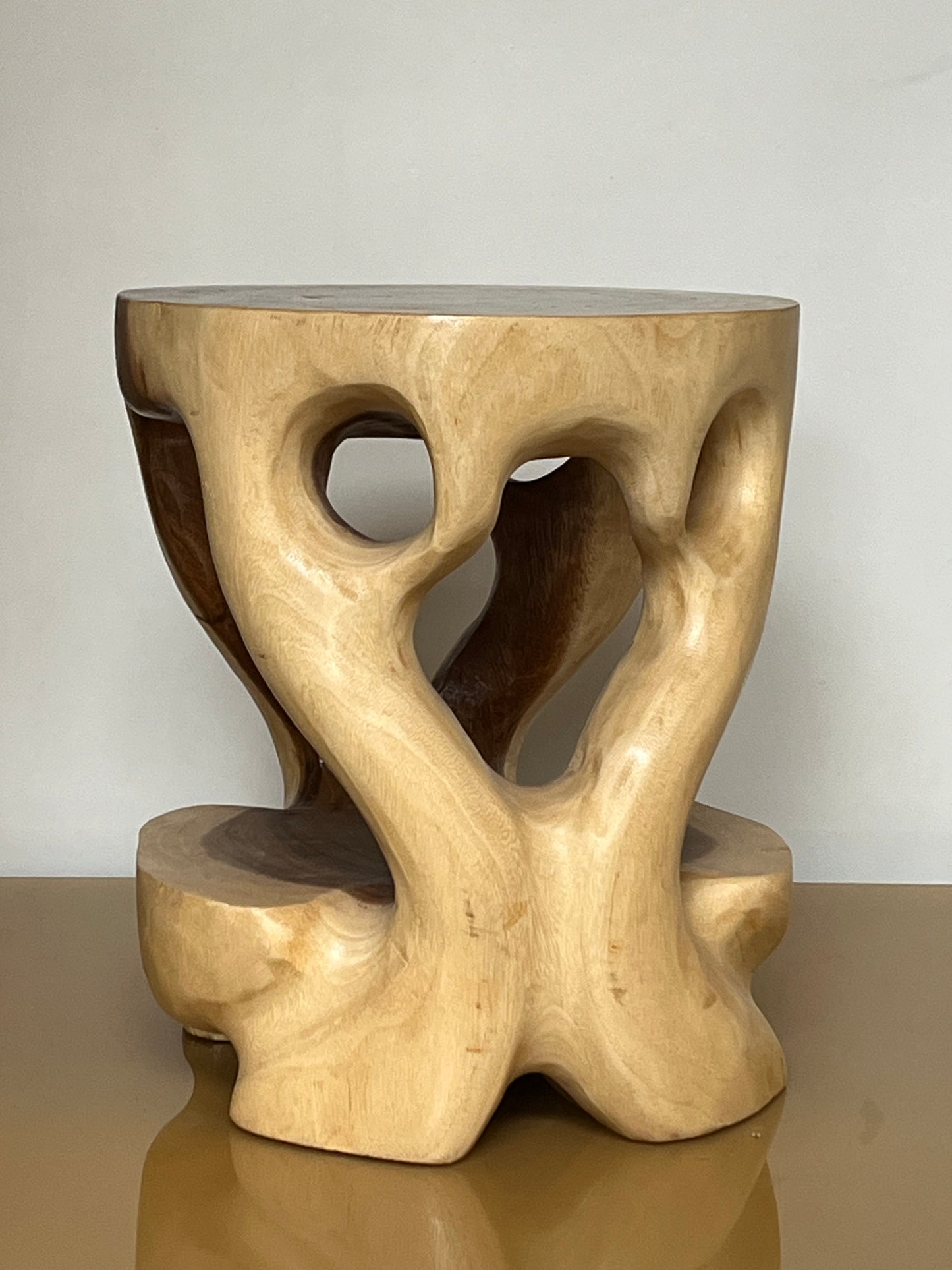 Handmade wooden side table or coffee table.