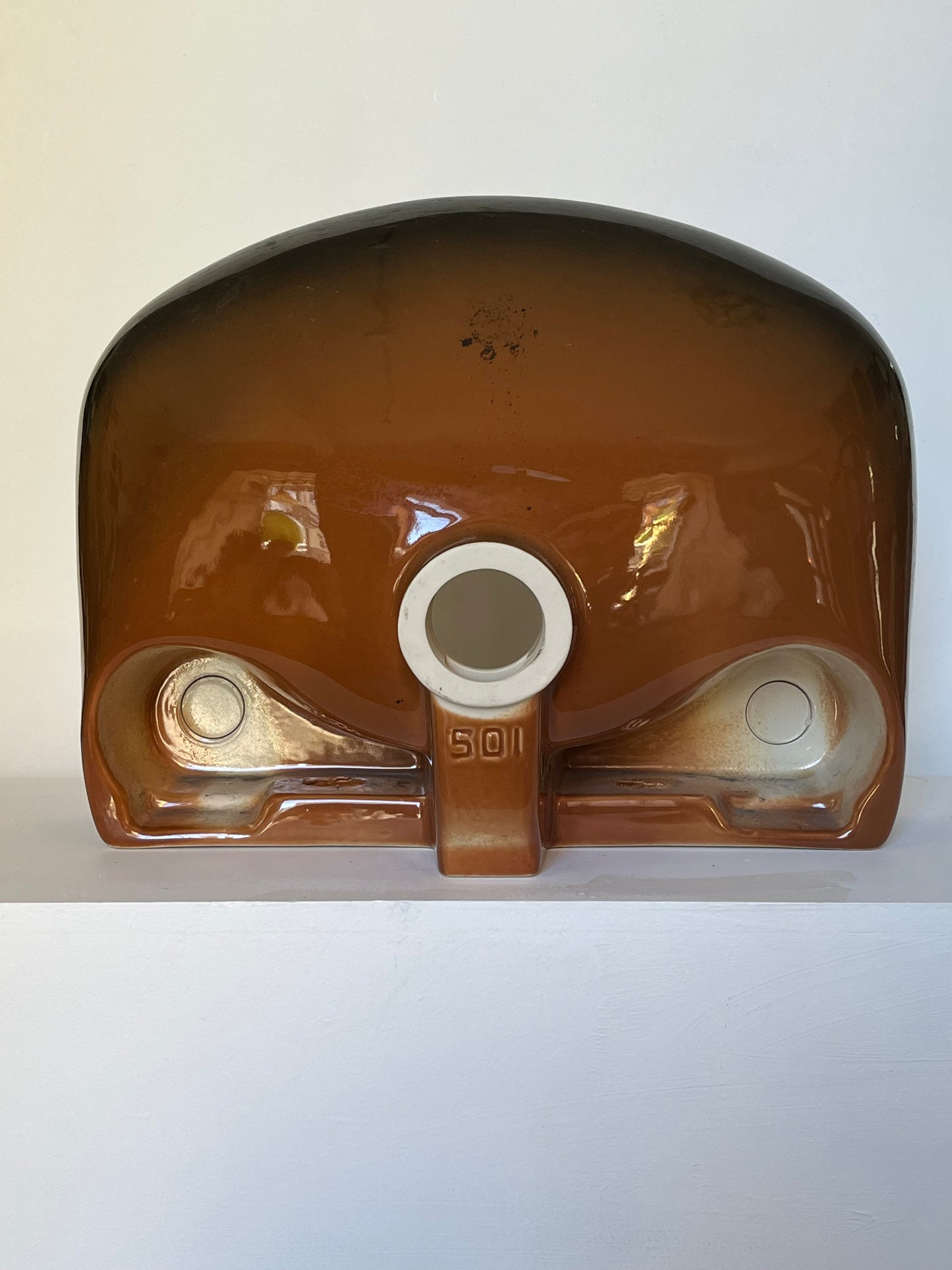 Brown Porcelain sink