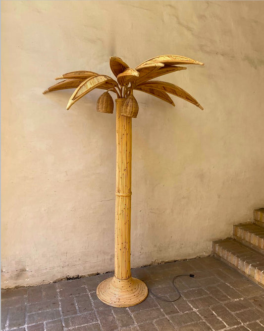 Palm floor lamp