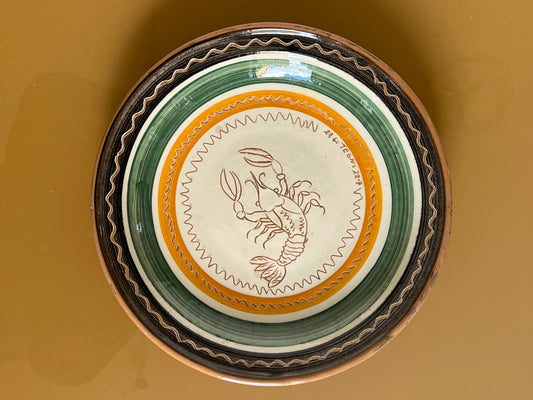 Cancer plate. Holbæk ceramic